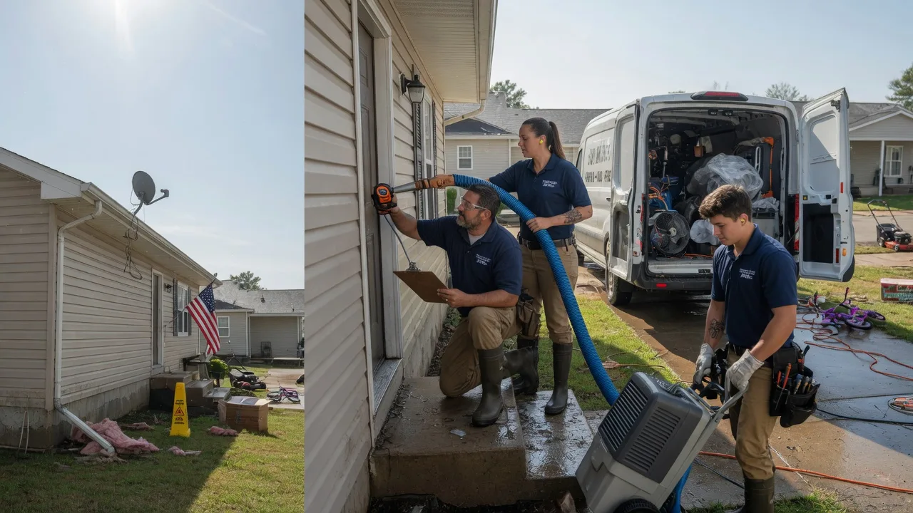 Ceiling Water Damage Restoration in Thurston, OH near me